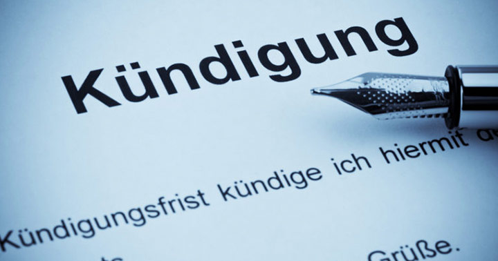 KÜNDIGUNG